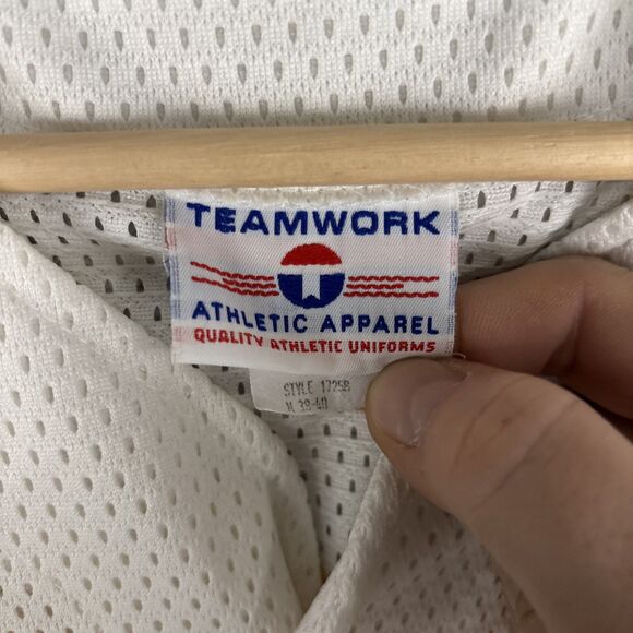 Vintage TeamWork Athletic Apparel Lightning Baseball Jersey Medium USA Made NWOT - Picture 4 of 6